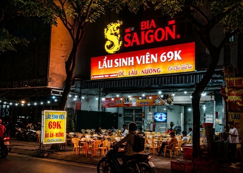 Mẫu bảng hiệu bia Sài Gòn ấn tượng