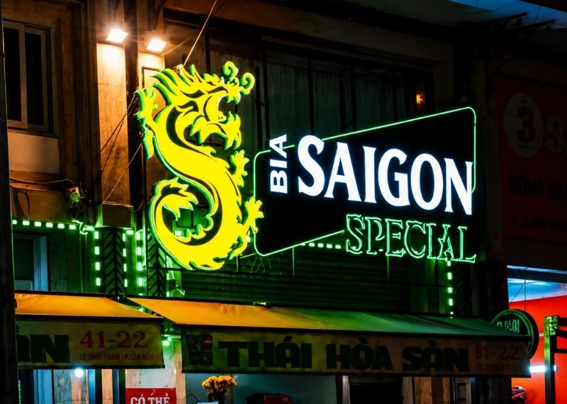 Mẫu bảng hiệu bia Sài Gòn Special đẹp